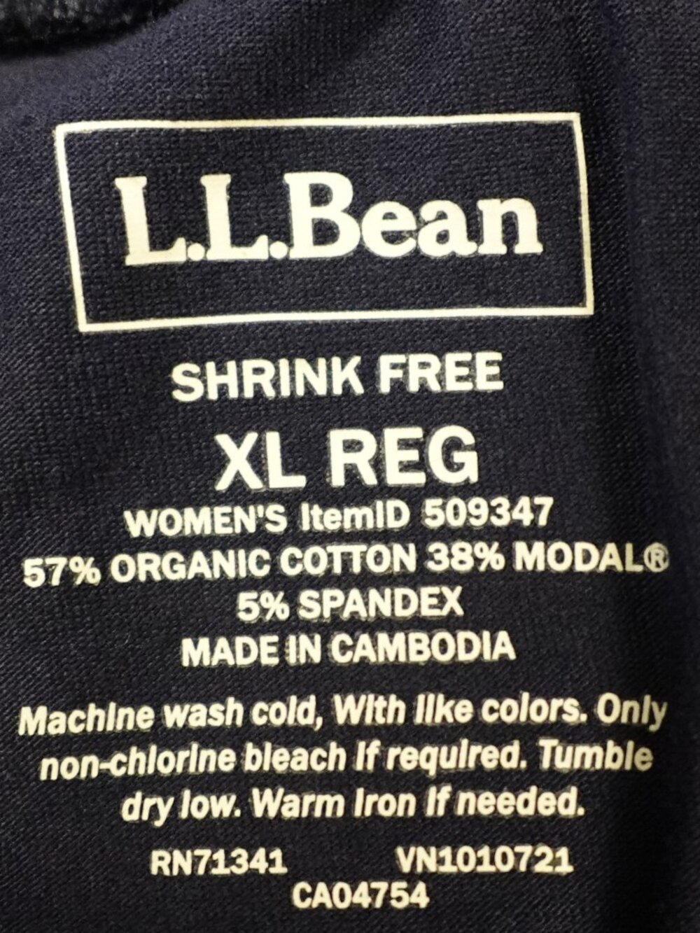 L.L. Bean Super Soft Pajama Pants Women’s XL‎ Navy Lounge Sleepwear Stretch - Picture 3 of 10